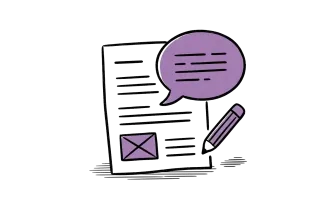 A diagram showing a user with a screen reader and a keyboard